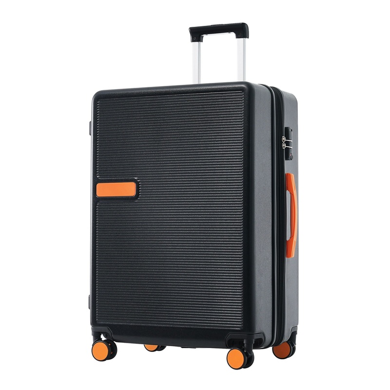 Contrast Color Hardshell Luggage 24 Expandable Spinner Suitcase With Tsa Lock Lightweight