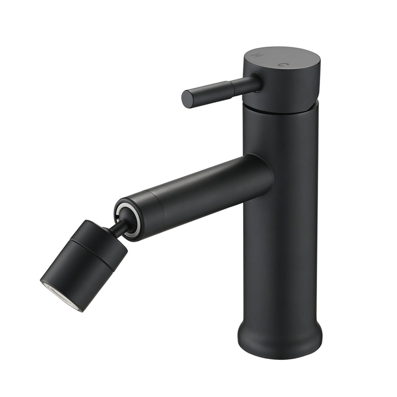 2 Mode Bathroom Faucet With 360 Degree Rotating Aerator For Sink – Matte Black