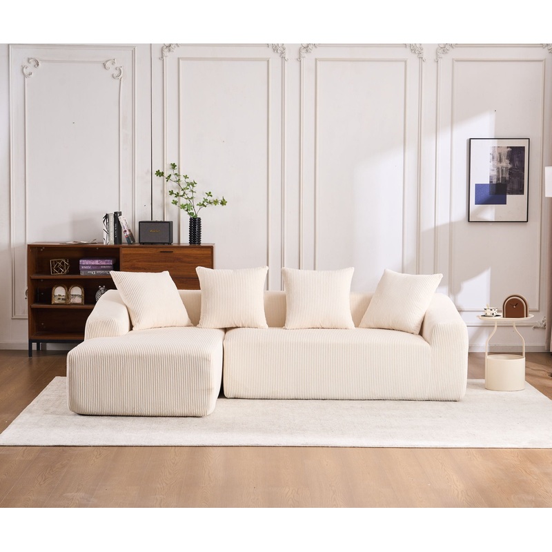 Combined 3 Seater Sofa With 4 Pillows