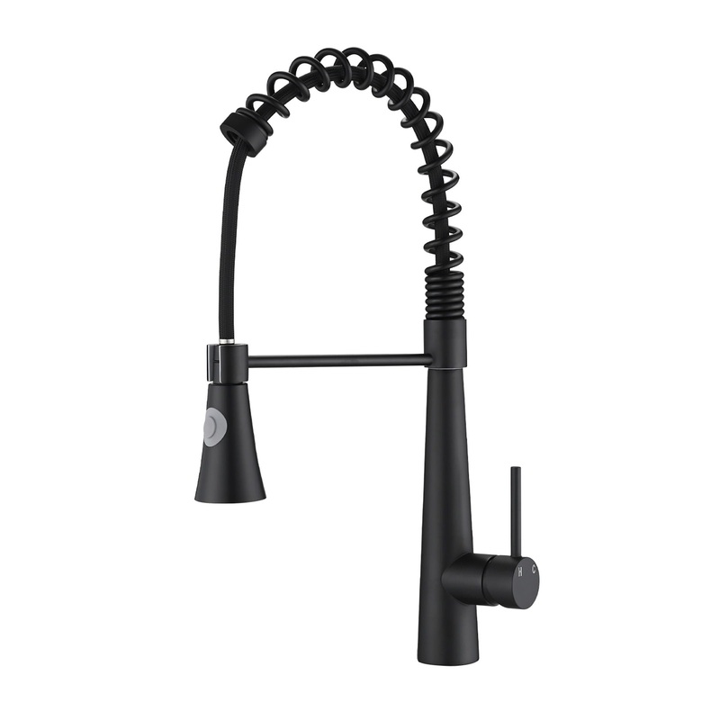 Commercial Kitchen Faucet With Pull Down Sprayer And Magnetic Docking Spray Head – Matte Black