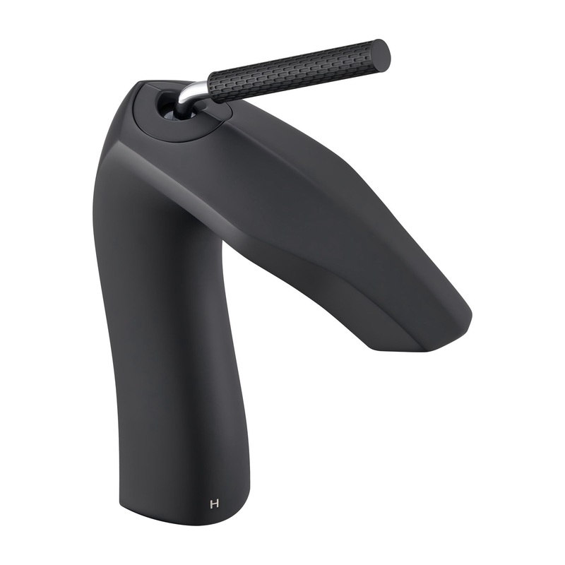 Contemporary Single Handle Lavatory Basin Sink Faucet Brass – Matte Black