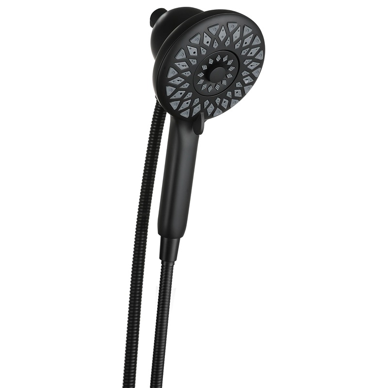 High Pressure Shower Heads 6 Spray Mode Handheld Shower With 60 Stainless Steel Hose – Matte Black