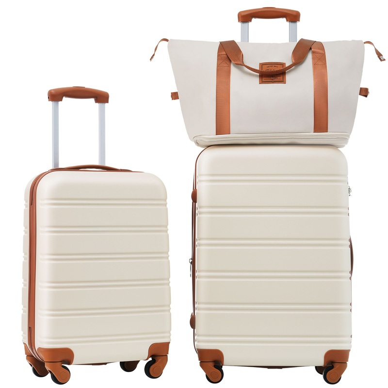 Hardshell Luggage Sets 2 Pieces + Bag Spinner Suitcase With Tsa Lock Lightweight 20 / 24