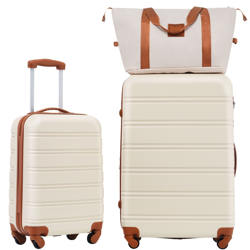 Hardshell Luggage Sets 2 Pieces + Bag Spinner Suitcase With Tsa Lock Lightweight 20 / 28