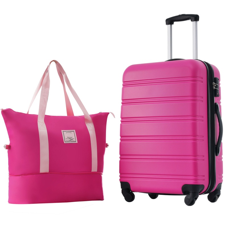 Hardshell Luggage Sets 24 Bag Spinner Suitcase With Tsa Lock Lightweight