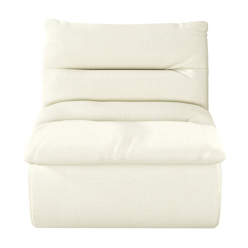 Modern Armless Lazy Floor Sofa Lounge Chair Comfy Bean Bag Couch For Living Room Bedroom Salon Office – Beige