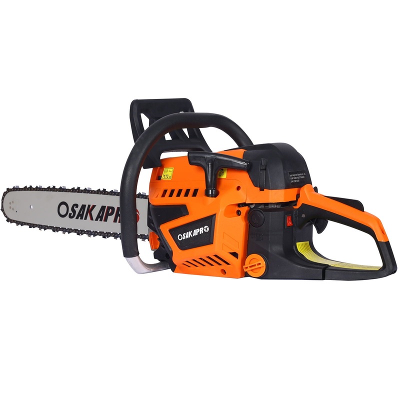 Professional Gasoline Chainsaw 20 52Cc For Tree And Wood Cutting – Orange