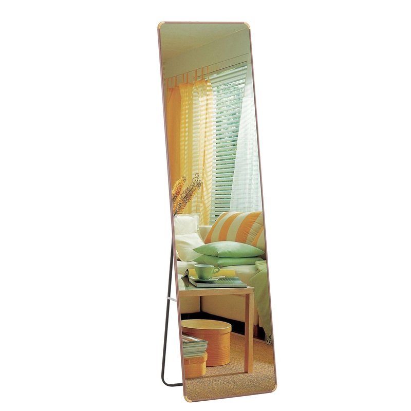Elegant Flower Pear Color Full Length Mirror With Frame – Transparent