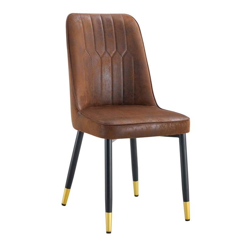Modern Comfort Dining Chair|Dark Brown|White|2 Pieces|4 Pieces