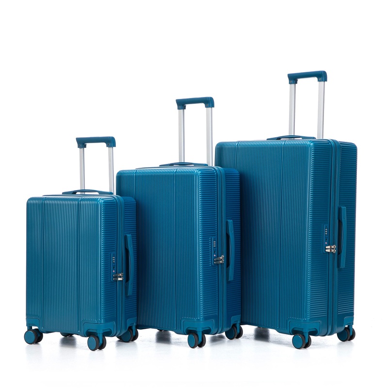 20 / 24 / 28 3 Pieces / Set Spinner Wheel Luggage, Carry On Suitcase, Matching Color, TSA Combination Lock
