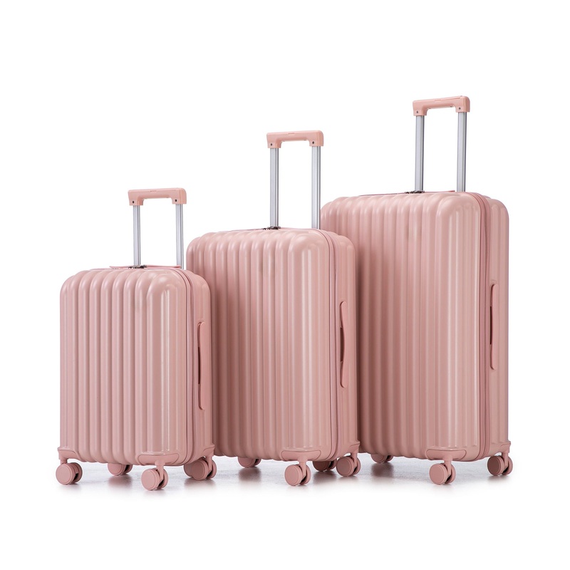 20 / 24 / 28 3 Pieces / Set Spinner Wheel Luggage, Carry On Suitcase, With Cup Holder & USB Port & Phone Holder