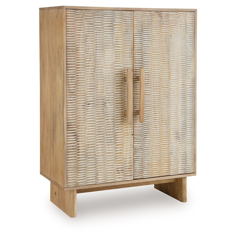 Dallinbury – Natural / White Wash – Accent Cabinet
