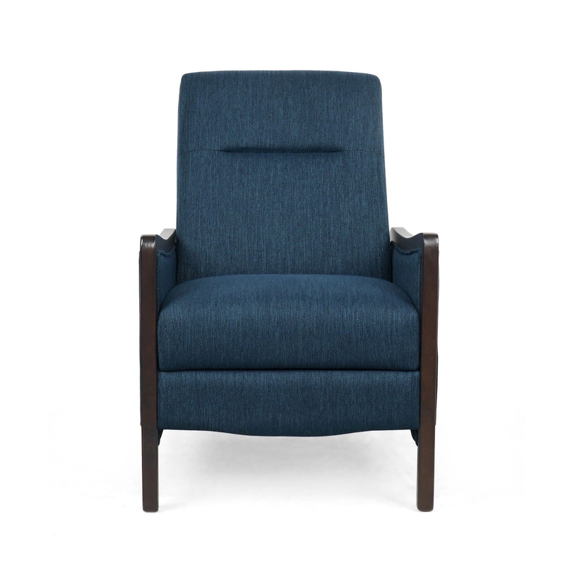 Drury – Contemporary Fabric Upholstered Pushback Recliner