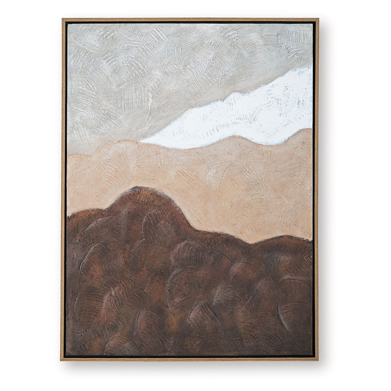 Fanthorne – Tan / Brown / White – Wall Art