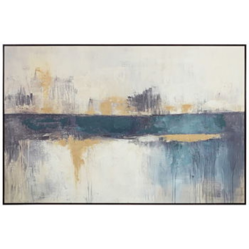 Gatesford – Blue / White / Tan – Wall Art