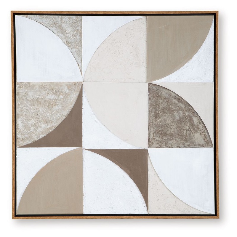 Harelman – Tan / Taupe / White – Wall Art