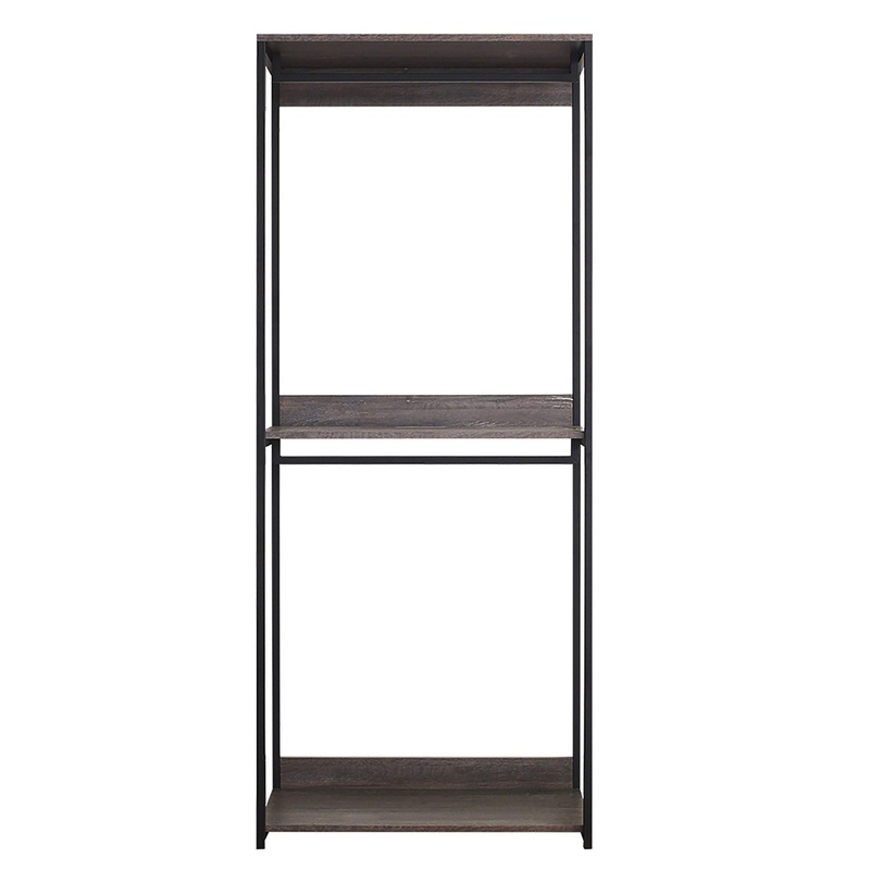 Monica – Farmhouse Industrial Wood Walk In Closet