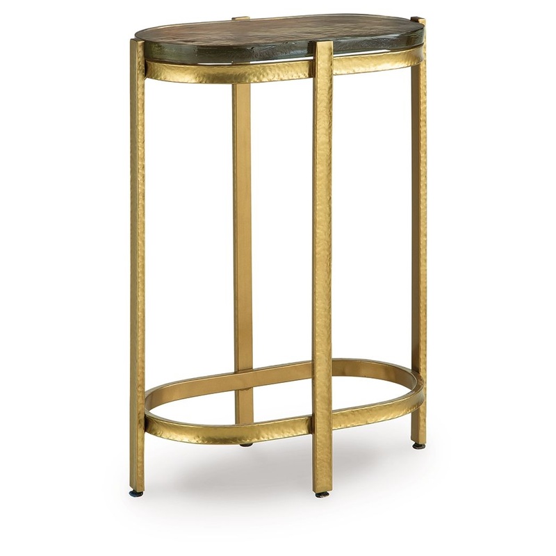 Porterville – Gold Finish – Accent Table