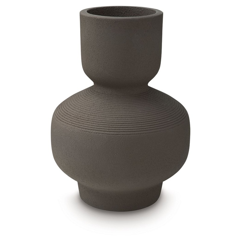 Dalsen – Vase|Dark Brown|13″W x 13″D x 19″H|10″W x 10″D x 14″H