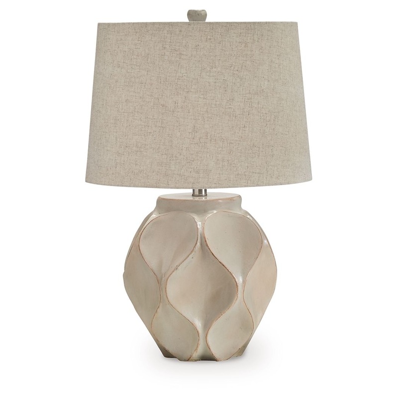 Edselham – Distressed Cream – Paper Table Lamp