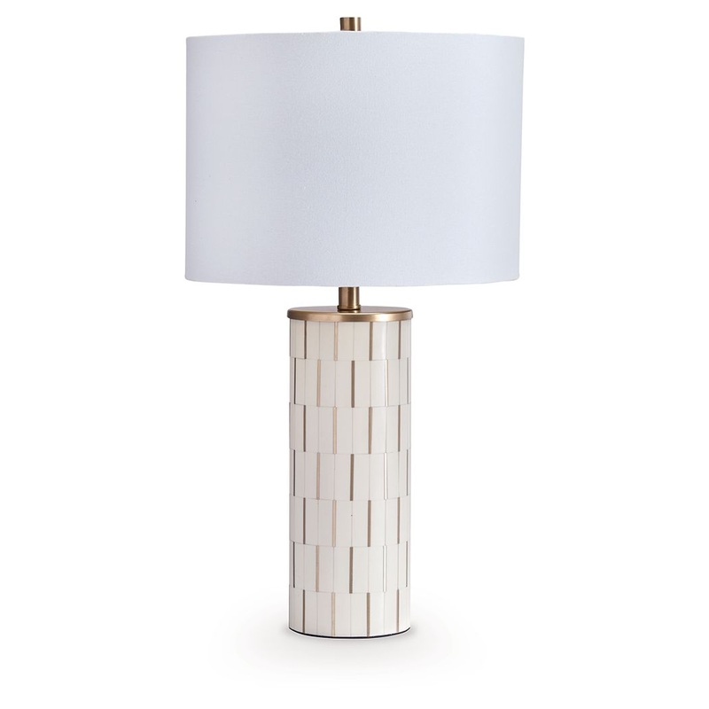 Faridworth – White / Gold Finish – Poly Table Lamp