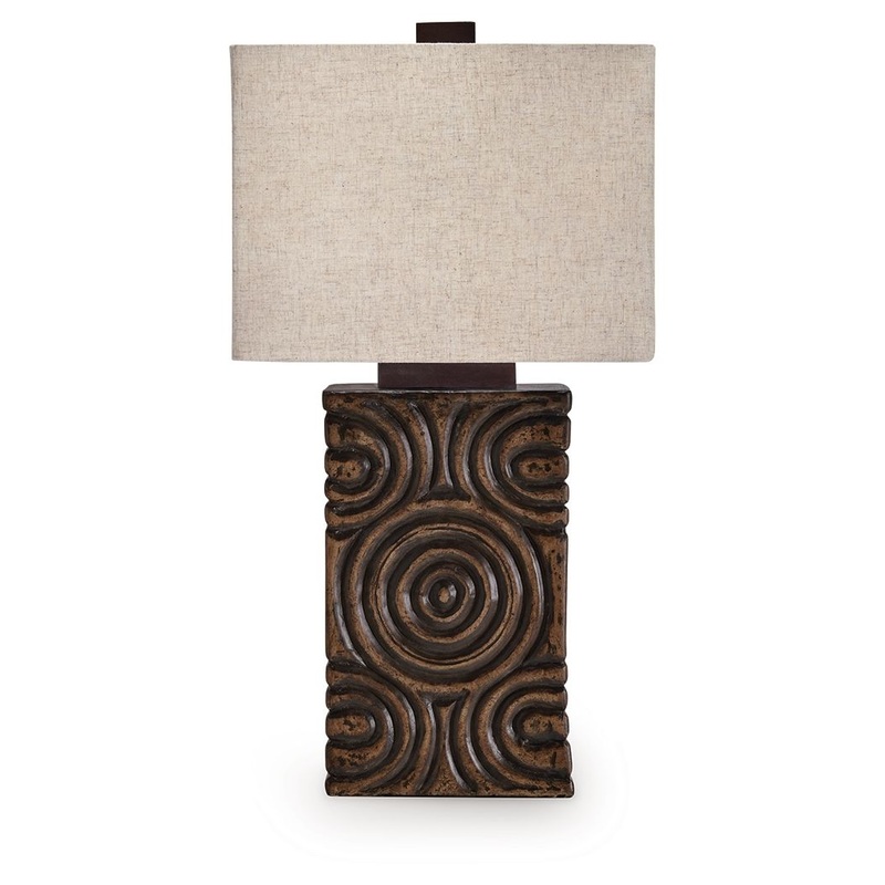 Heathbury – Antique Brown – Paper Table Lamp