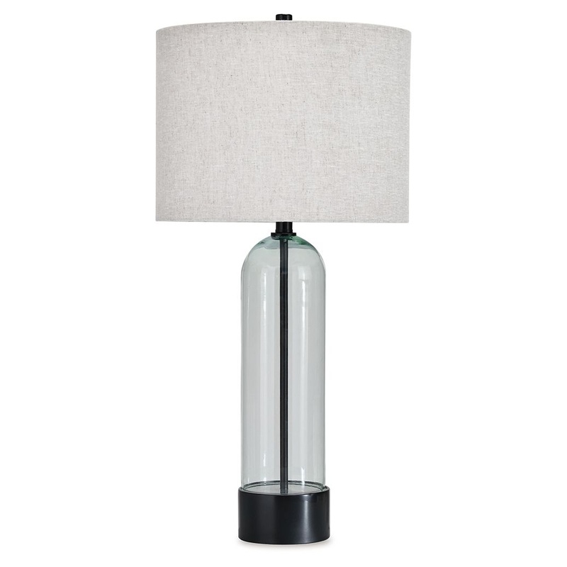 Kerrbrook – Clear / Black – Glass Table Lamp