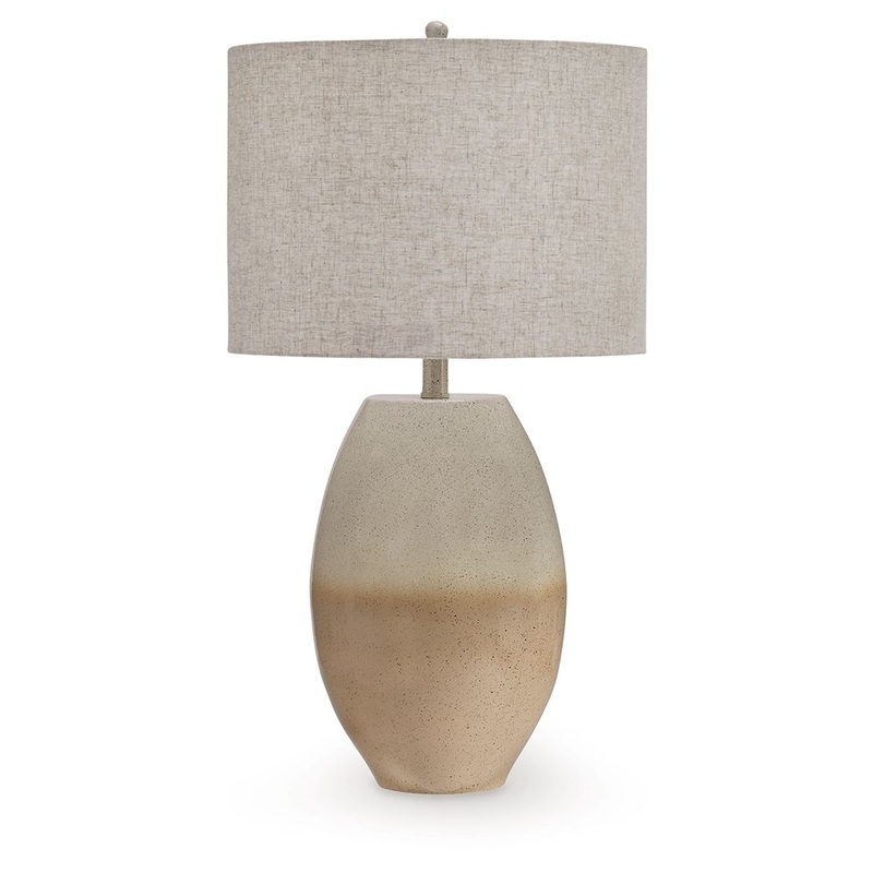 Linas – Cream / Beige – Metal Table Lamp