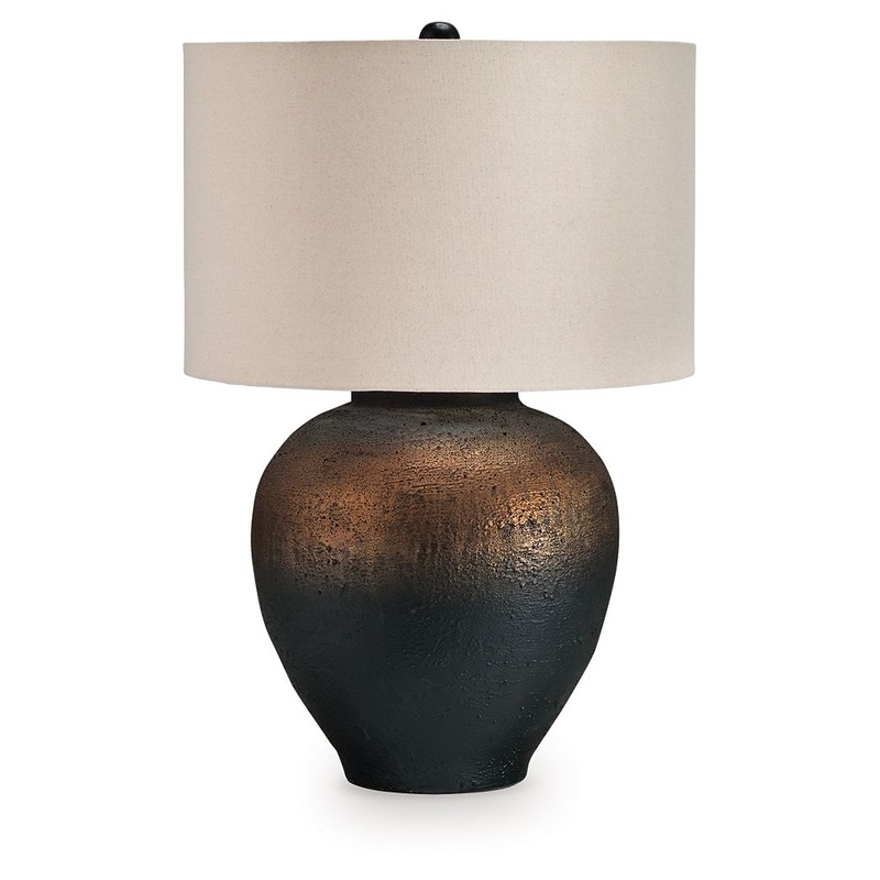 Newgerhard – Brown / Black – Metal Table Lamp
