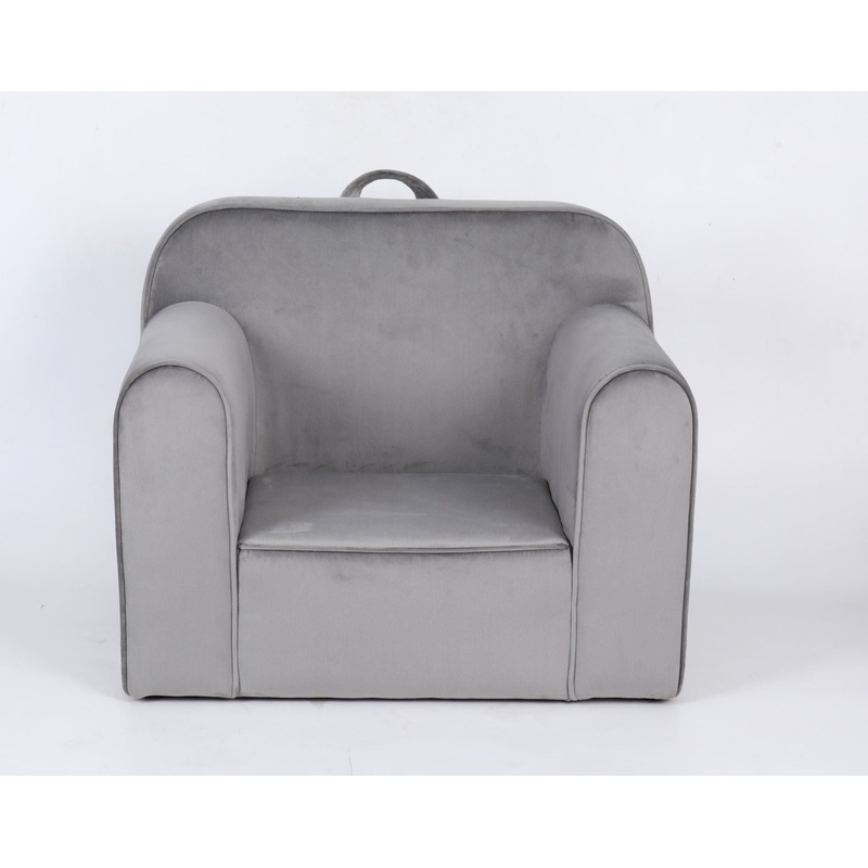 Durable Design Kids Club Sofa|Gray|Pink