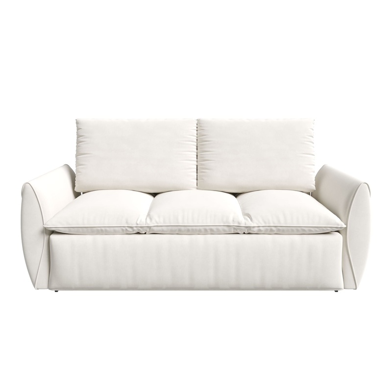 Pull Out Sofa Bed, 3 Seat Convertible Sleeper Sofa With 2 In 1 Pillow And Blanket Set