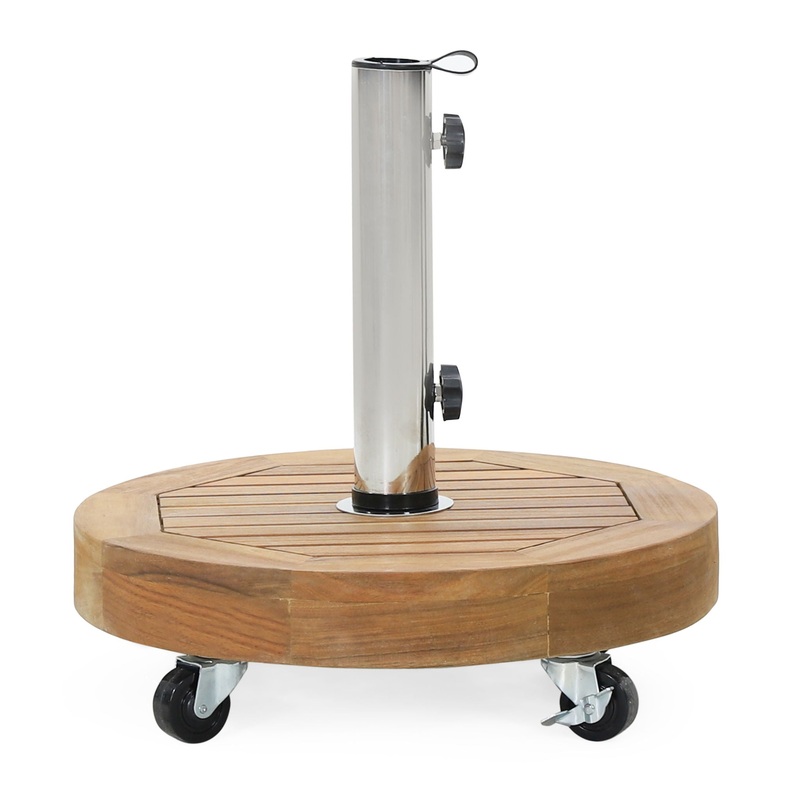 Ralph – Round Umbrella Base – Teak