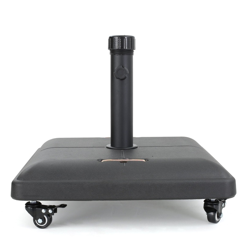 Wheelie – Stylish Square Umbrella Base With Stainless Steel Pole Handle