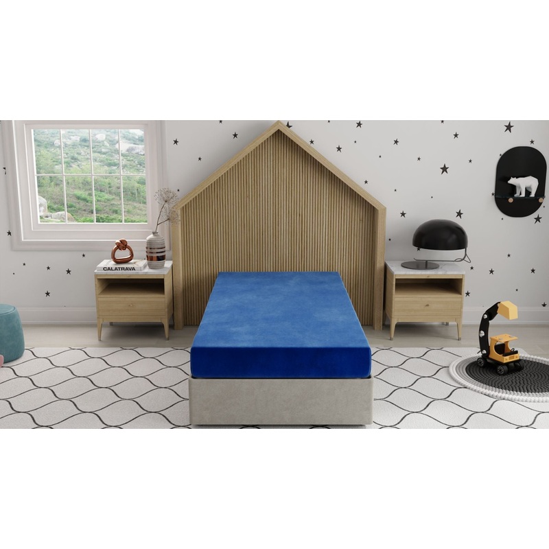 Kids Pedic – 7 Twin Waterproof Protection Mattress – Blue