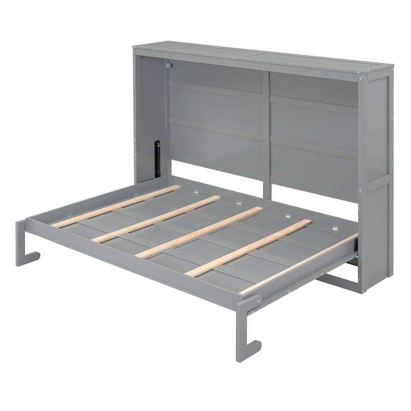 Queen Size Murphy Wall Bed – Gray
