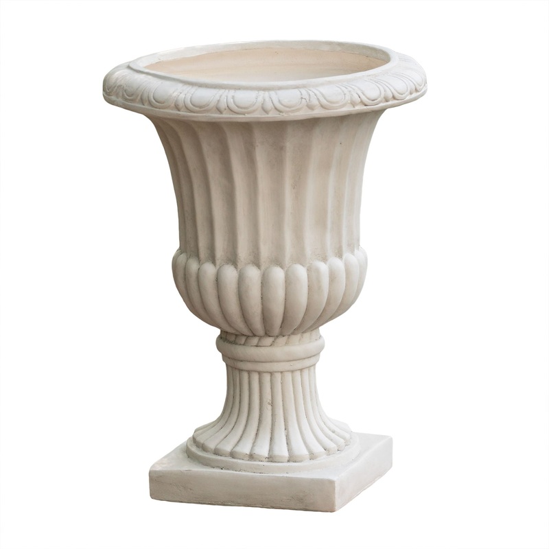 Classic Italian Urn Planter – Antique White