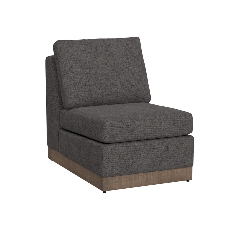 Georgia – Armless Chair|Dark Gray|Gray|Light Brown|Beige|Blue