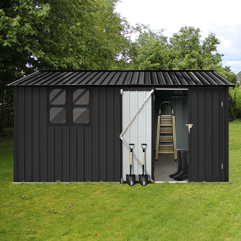 10’x12′ Garden Sheds Outdoor Storage Sheds With Window