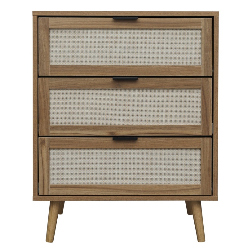 3 Drawer Cabinet, Suitable For Bedroom, Living Room, Study – Walnut