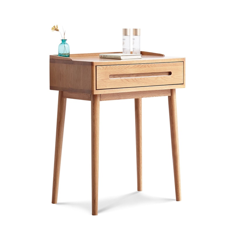Dresser Bistro Table, 100% Solid Table Table Desk Top Table Dresser Compact Dresser Accessories Storage Drawer Natural Wood – Oak
