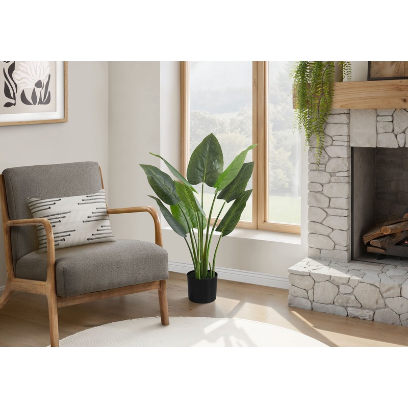 37 Tall, Artificial Plant, Aureum Tree, Indoor, Faux, Fake, Floor, Greenery, Potted, Real Touch, Decorative – Green / Black