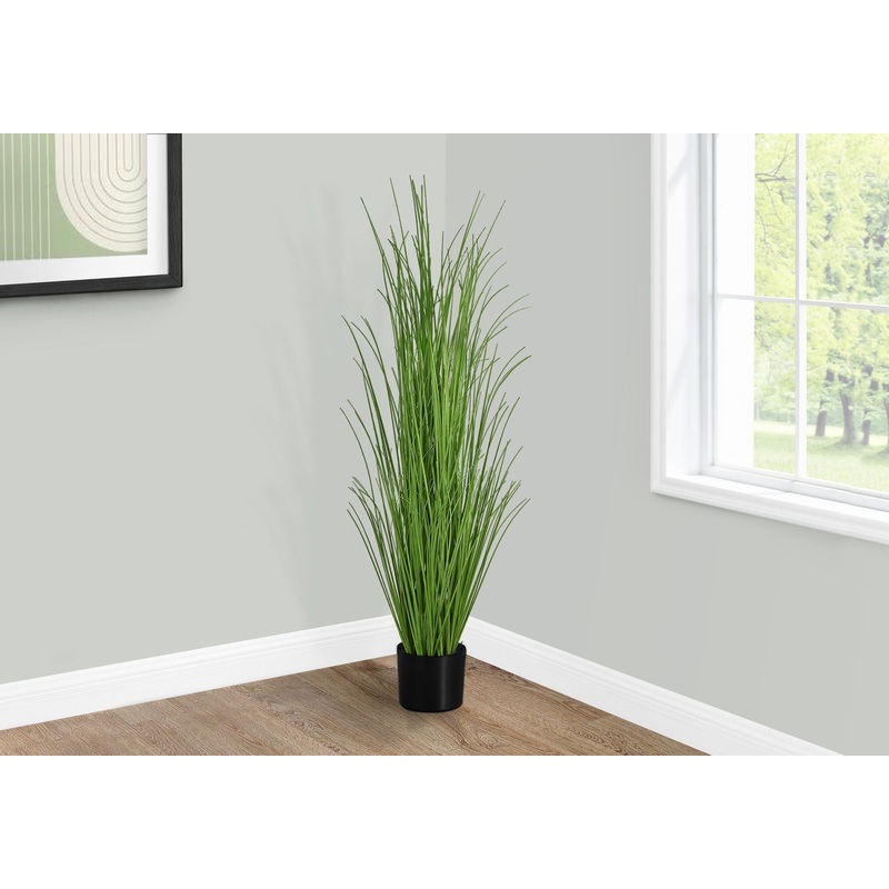 47 Tall, Artificial Plant, Grass Tree, Indoor, Faux, Fake, Floor, Greenery, Potted, Real Touch, Decorative – Green / Black