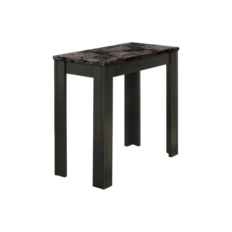 Accent Table For Living Room Marble Look – Black