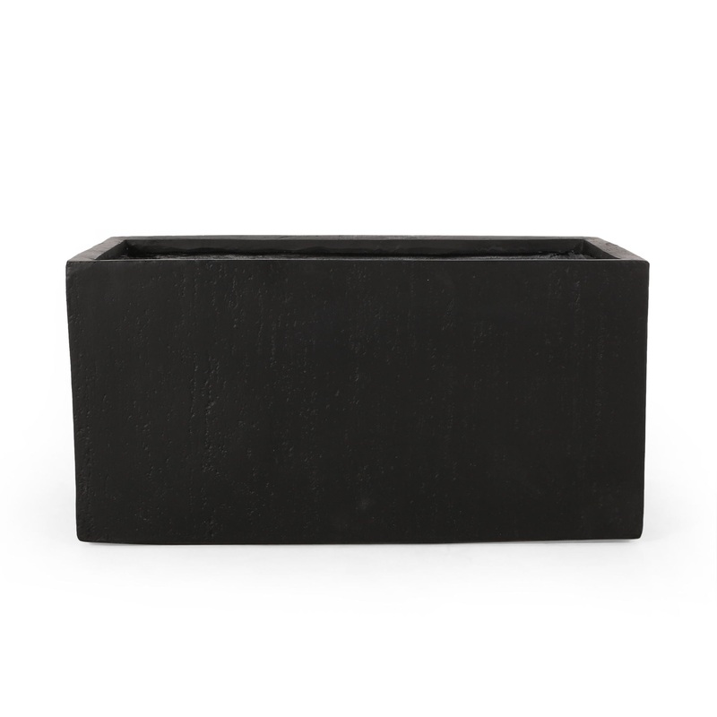 Modern Outdoor Planter|White|Black|Dark Gray|Light Brown|8″W x 8″D x 20″H|21.5″W x 21.5″D x 18.75″H|31.25″W x 15.75″D x 16″H|35.25″W x 18″D x 18″H|10.75″W x 10.75″D x 24.25″H|15.5″W x 15.5″D x 27″H|13.1″W x 13.1″D x 19.75″H