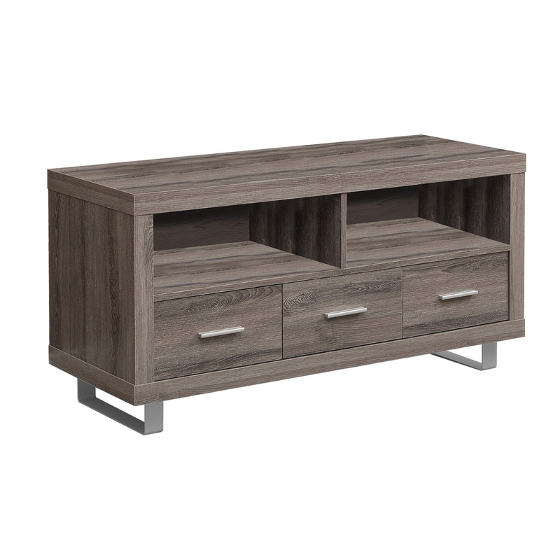 TV Stand Console Media Entertainment Center Storage Cabinet For Living Room – Taupe