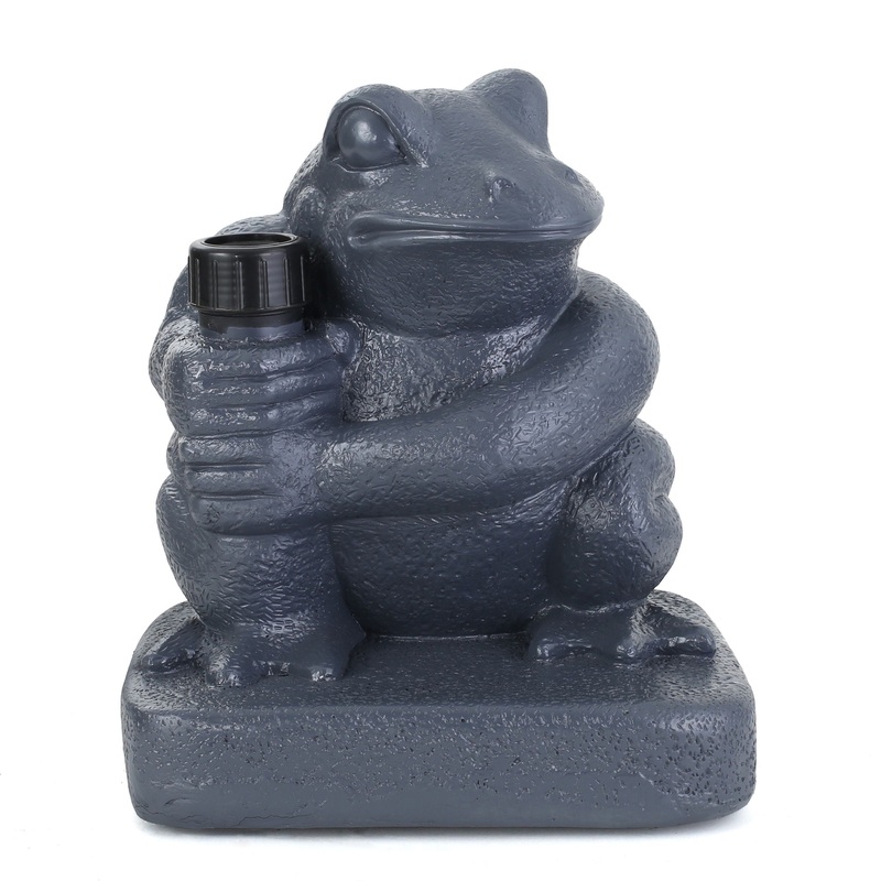 Whimsical – Frog Neptune Umbrella Base Concrete