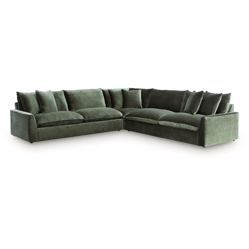 Carriage View – Jade – 3-Piece Sectional