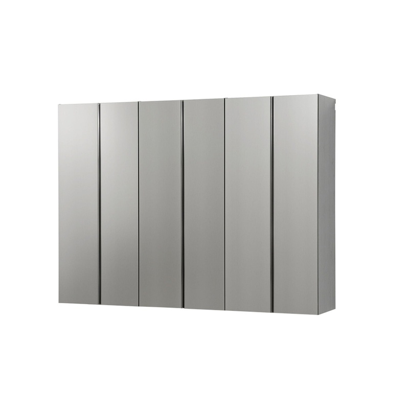 Nova – Series Garage Cabinet Set D, 3 Piece, Soft Closing, Wall Mounted – Metallic Gray