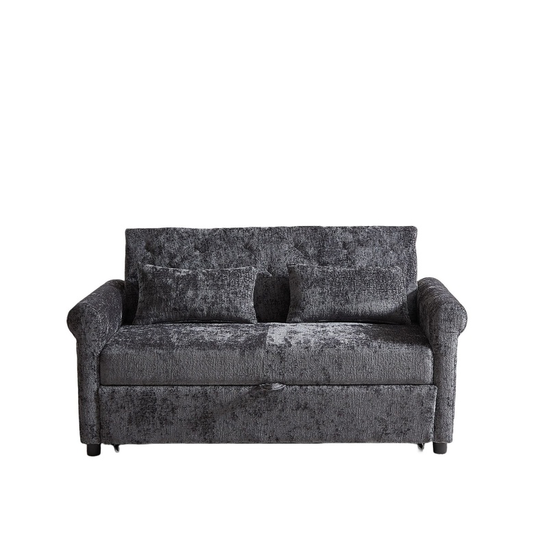 Loveseat Sofa Bed, Pull – Out Couch Sleeper & 2 Pillows