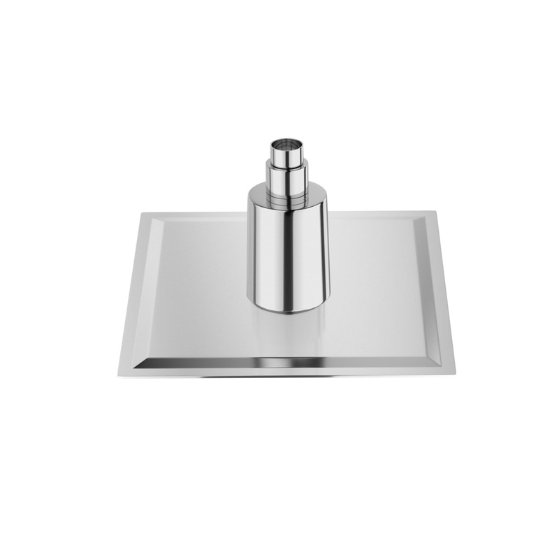 Ultra Thin 8 Square Rain Shower Head 304 Stainless Steel, Wall / Ceiling Mounted
